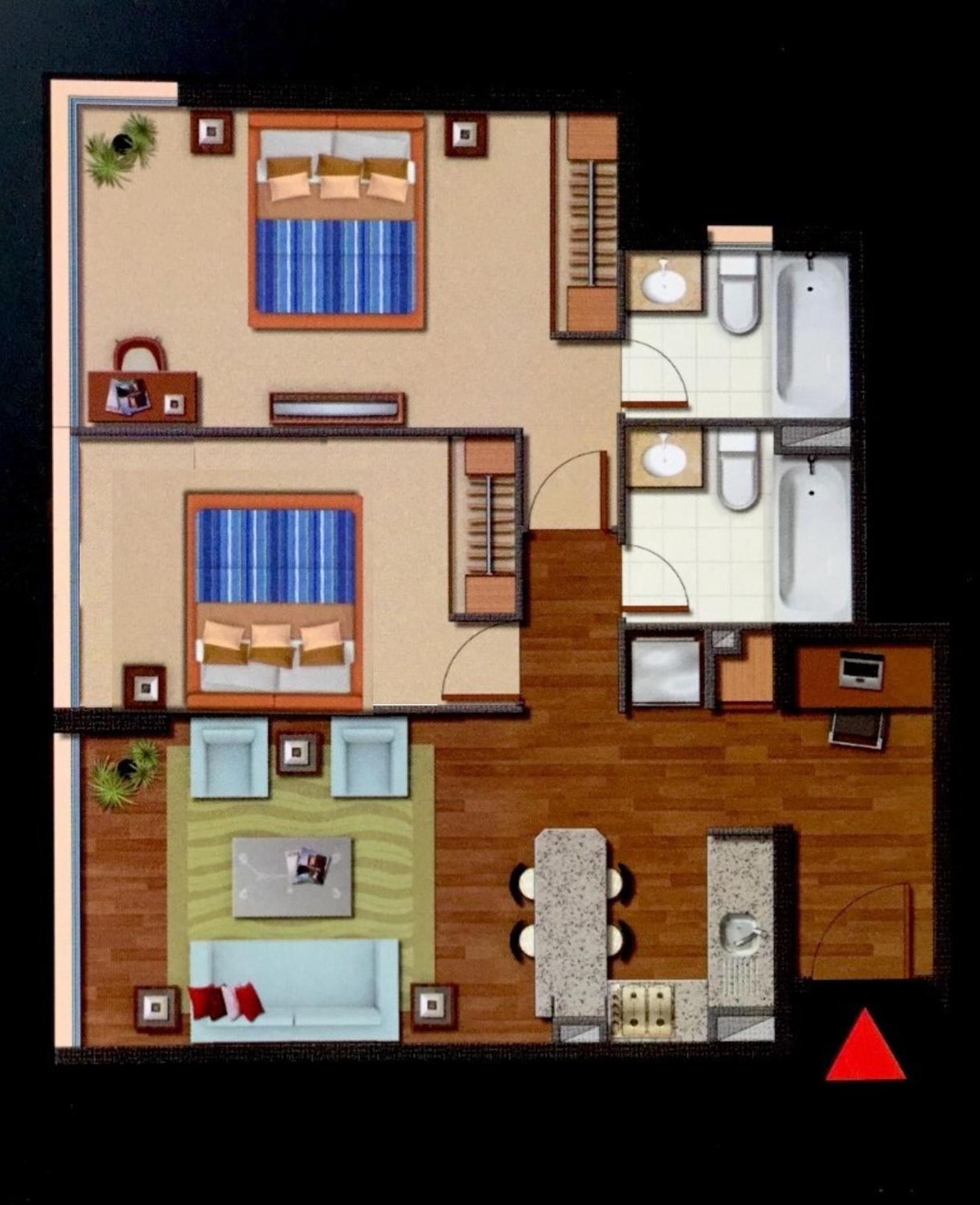 Comodo Y Moderno Apartamento En Las Condes 2dorm, 2banos, Open-kitchen Apartamento Santiago